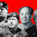 Montage of charismatic political leaders such as Benito Mussolini, Hugo Chavez, Chairman Mao, and Donald Trump.